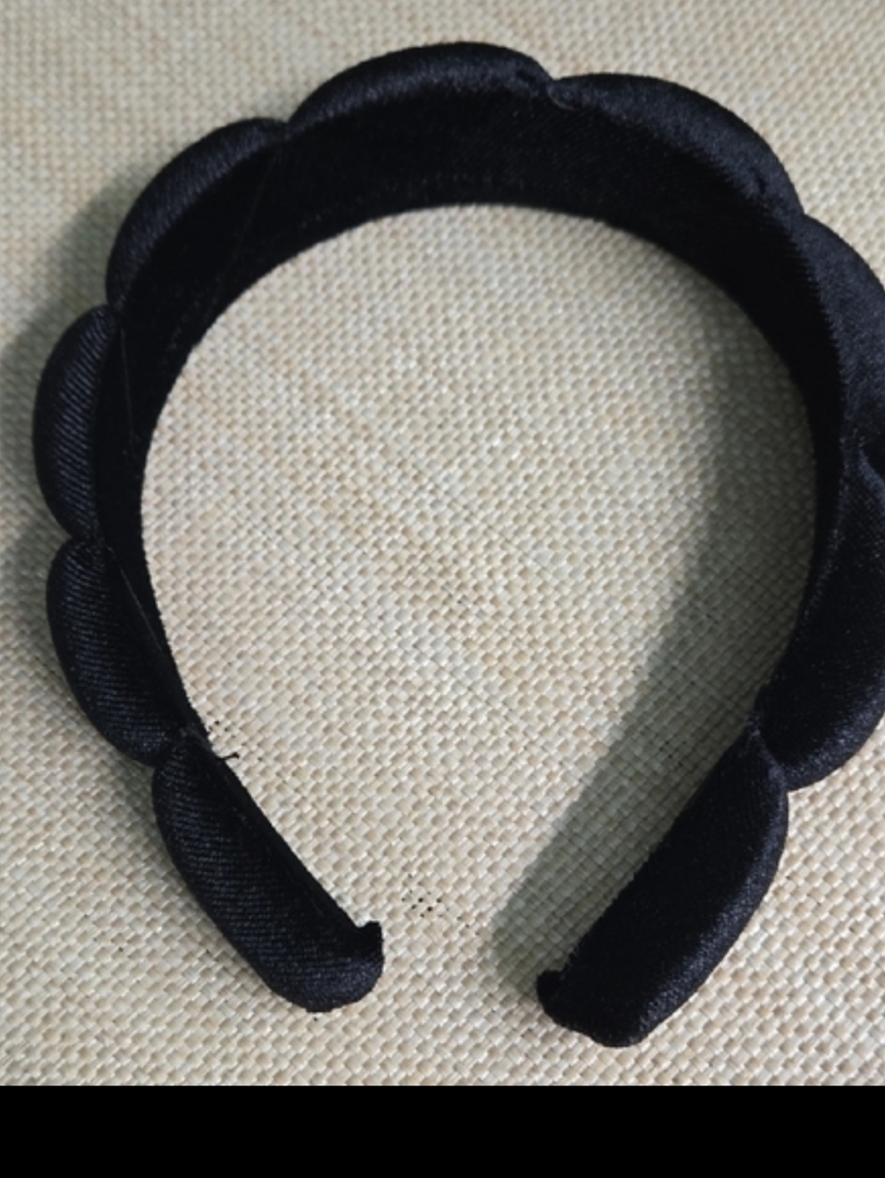 Elegant Black Velvet Headband